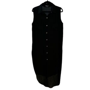 Cleo apparel Button Down Tunic Top With Slits On Sides